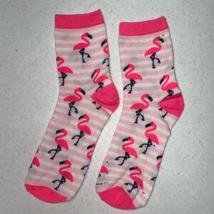 Flamingo Socks Striped Pink‎